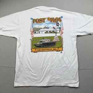 Jerzees Post #7465 Grasonville, MD White Shirt Size XL